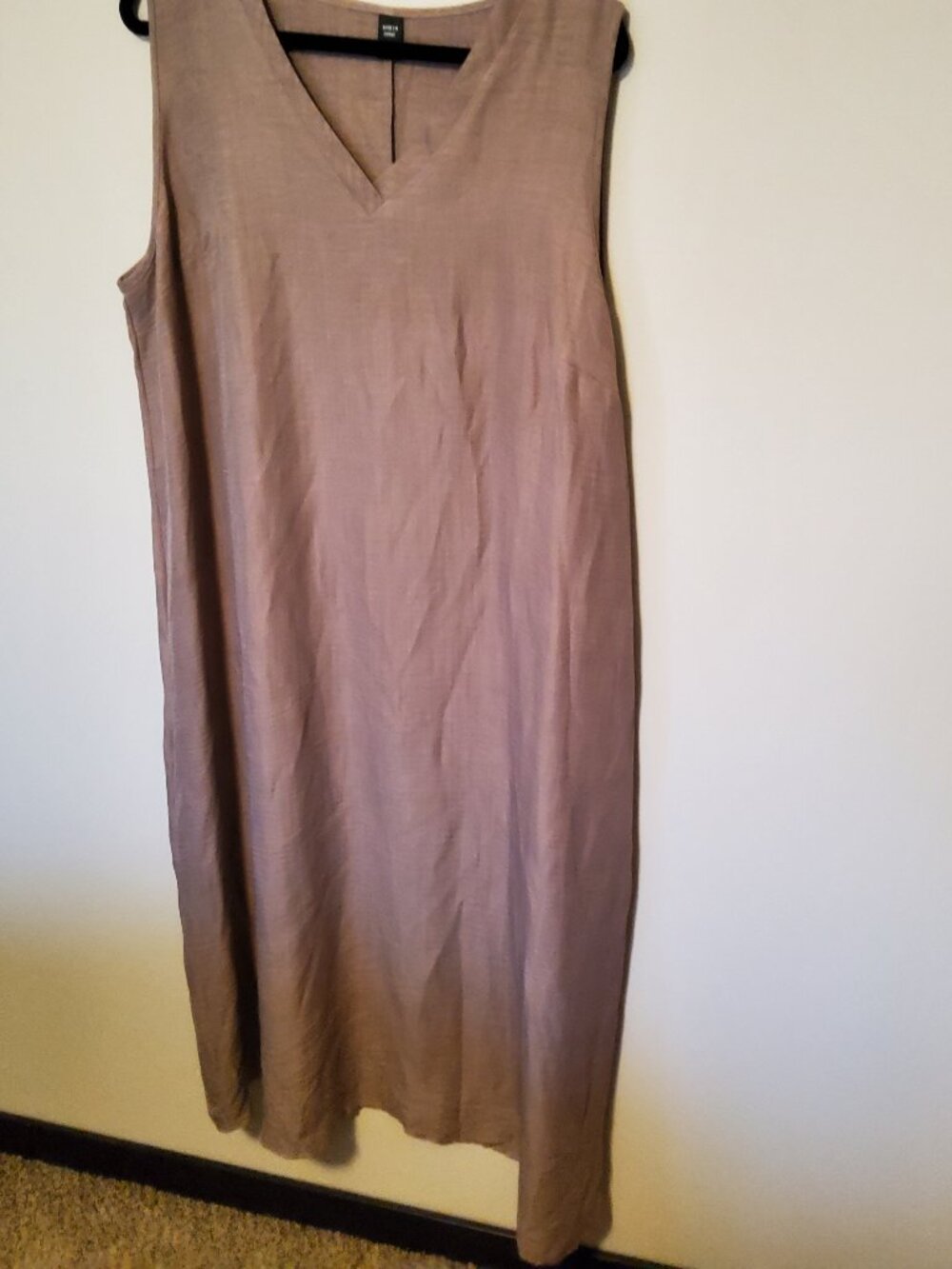 Maxi Dress Taupe size 3XL fits like 2X Shein Curve